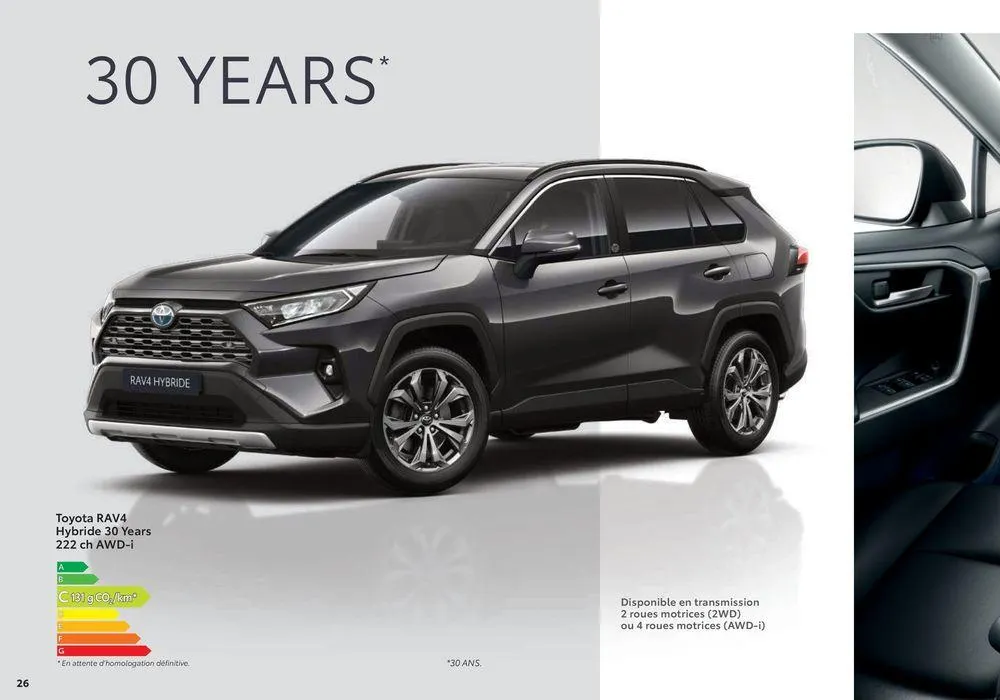 Toyota RAV4  du 2 septembre au 31 août 2025 - Catalogue page 26