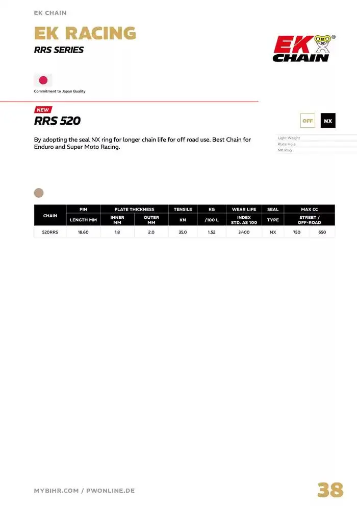 EK Chain 2025 du 4 avril au 31 décembre 2025 - Catalogue page 38