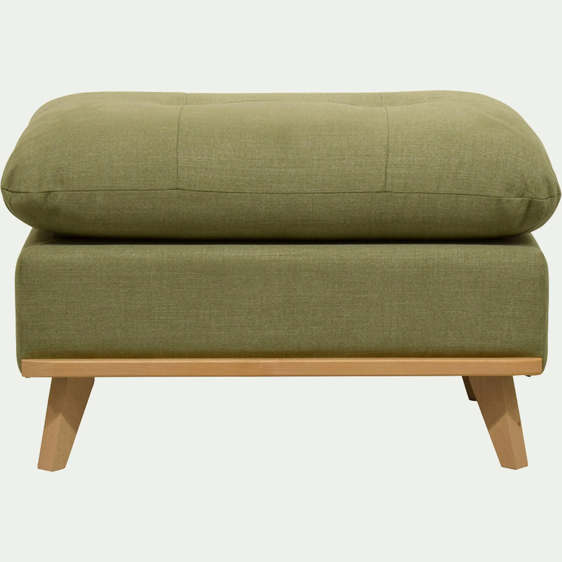 Pouf en tissu cosmo - vert kaki