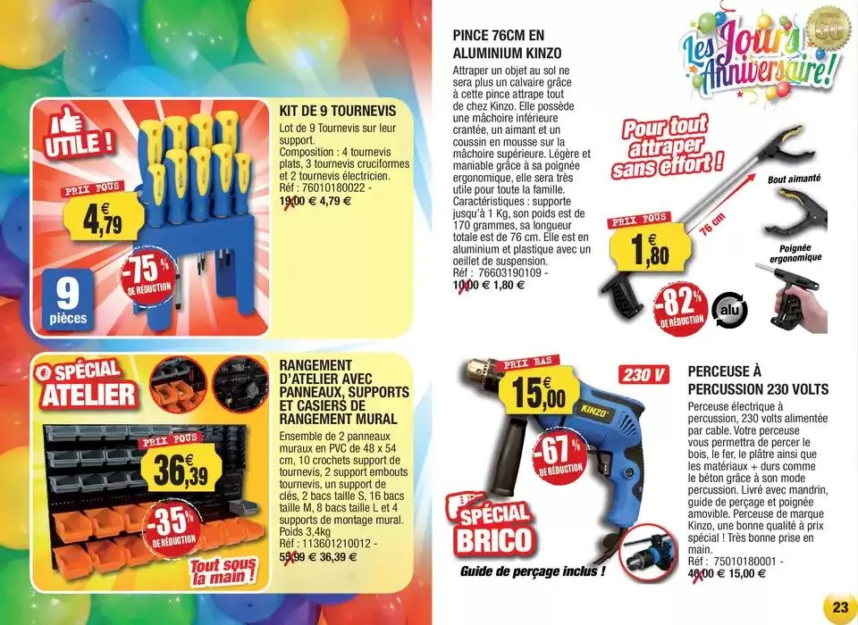 Les jours Anniversaire ! du 11 avril au 31 décembre 2025 - Catalogue page 23