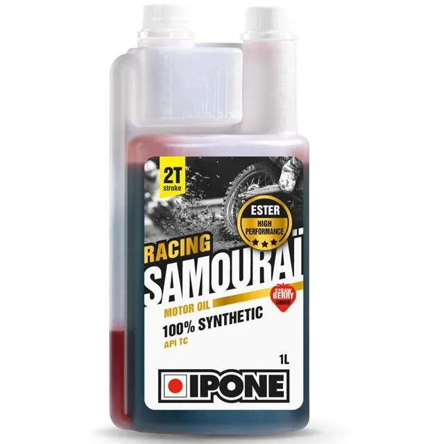 IPONE Huile 2T SAMOURAI RACING FRAISE 1L