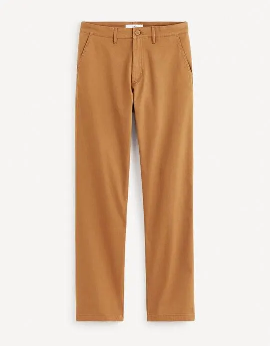 Pantalon chino straight - caramel