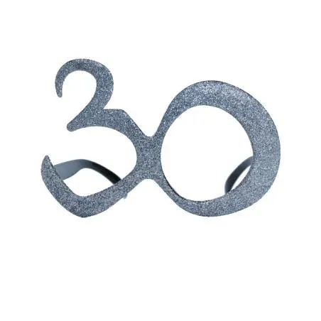 Lunettes âge à paillettes 30 ans