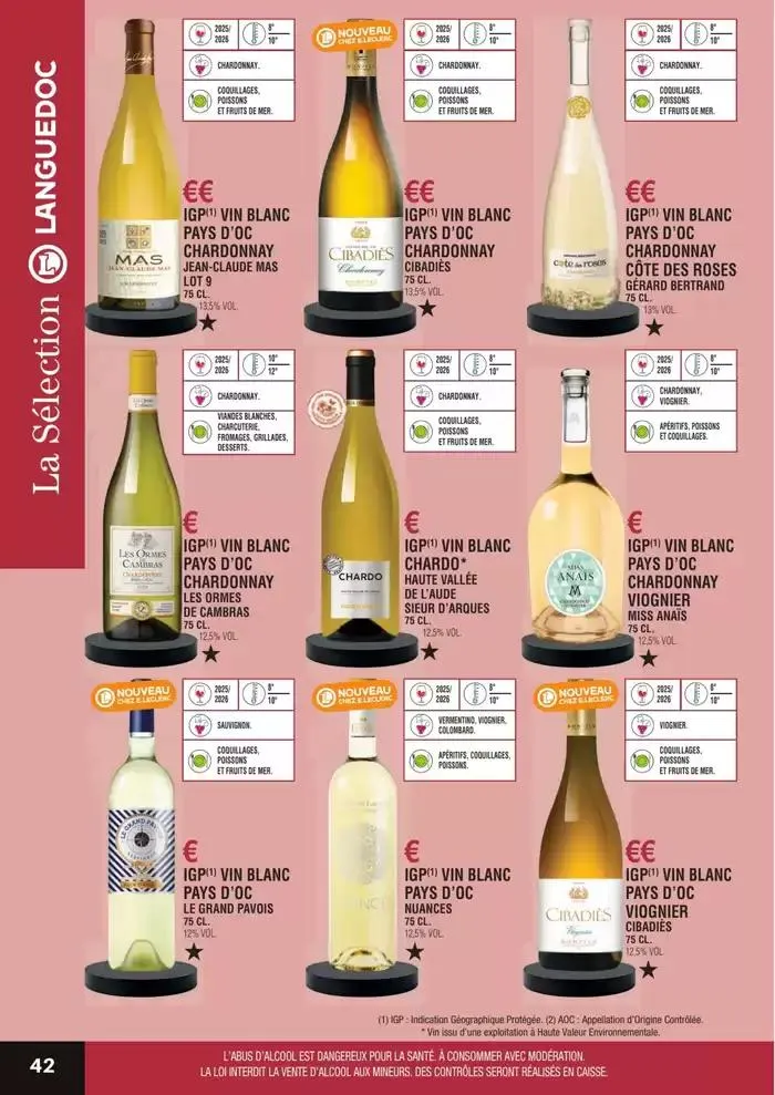 GUIDE DES VINS 2025 2026 du 27 février au 31 janvier 2027 - Catalogue page 42