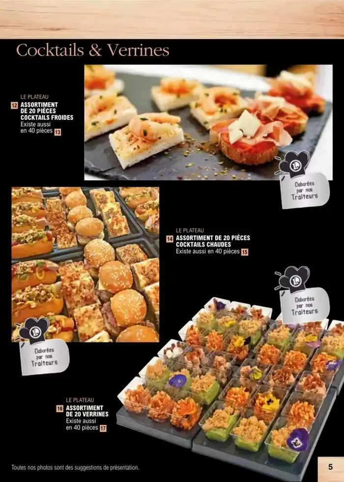 Carte traiteur permanente du 2 janvier au 30 novembre 2025 - Catalogue page 27