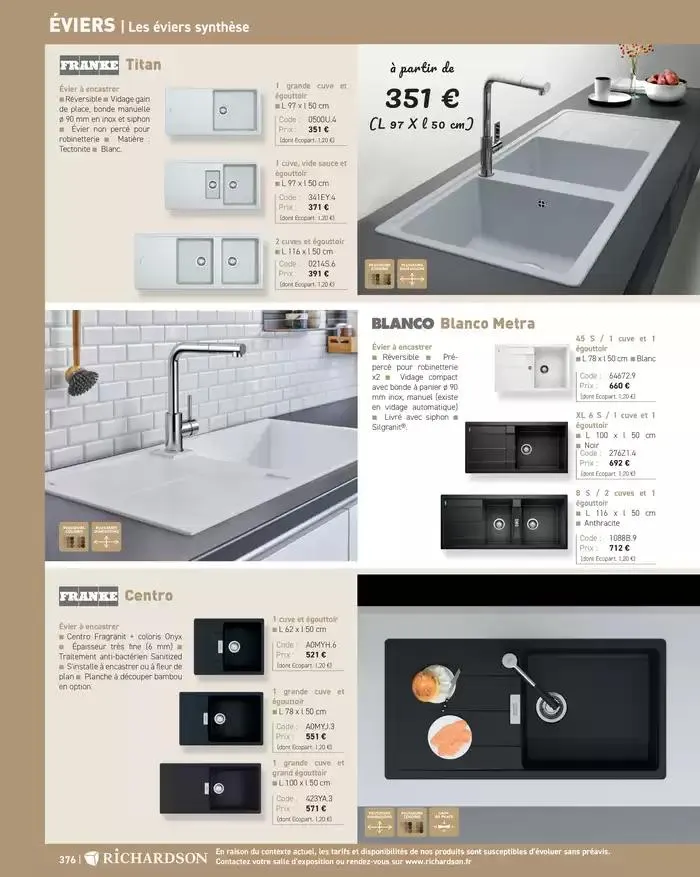 SALLE DE DE BAINS ET CARRELAGE 2025 du 11 avril au 31 décembre 2025 - Catalogue page 378