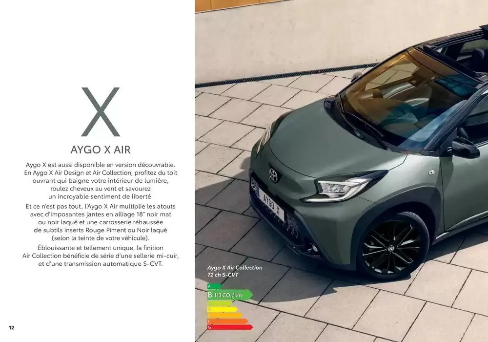 Toyota Aygo X du 1 avril au 1 avril 2026 - Catalogue page 12