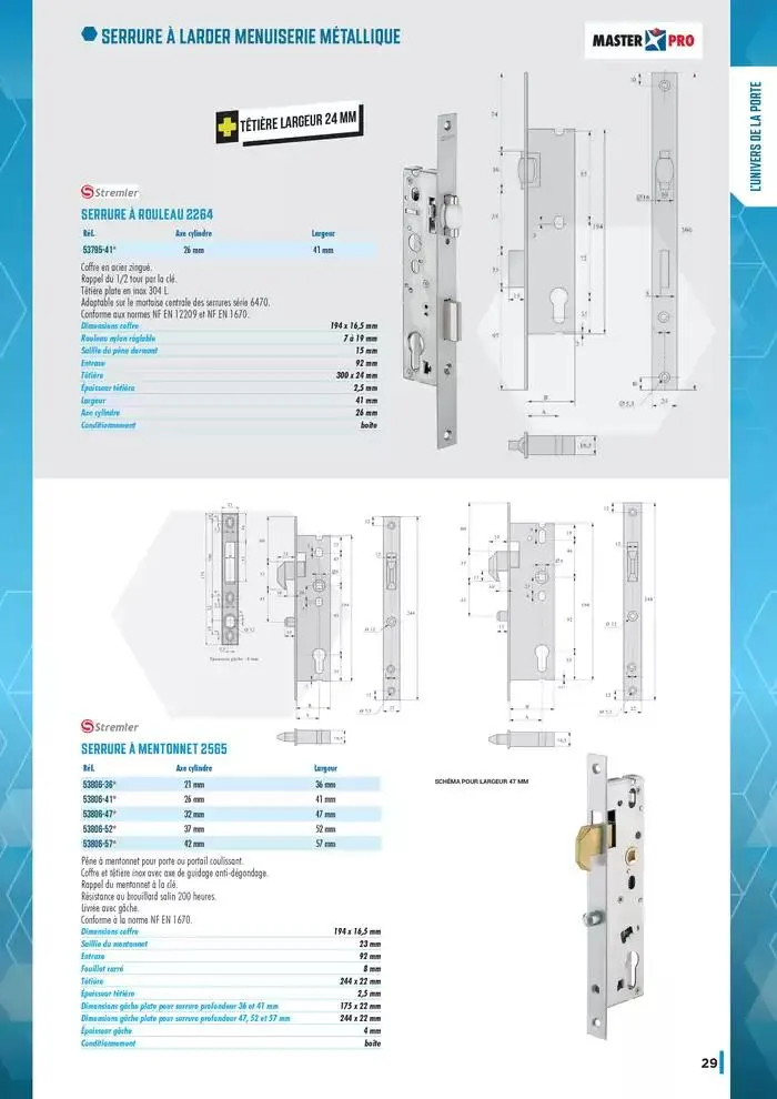 Guide Quincaillerie Serrurerie 2025 - 2026 du 1 avril au 1 avril 2026 - Catalogue page 31