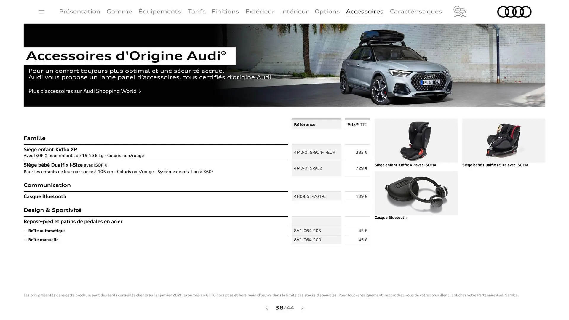 Catalogue Audi du 7 janvier au 31 janvier 2026 - Catalogue page 38