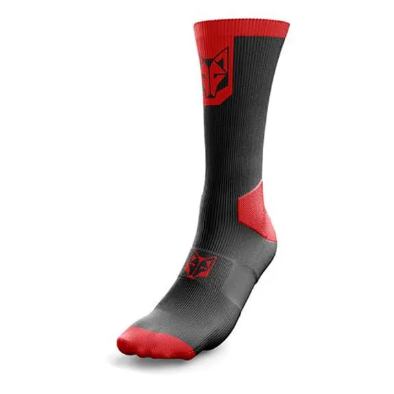 Chaussettes Otso Cycling High Cut rouge noir