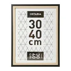 Cadre photo CALI noir et bois 30x40cm