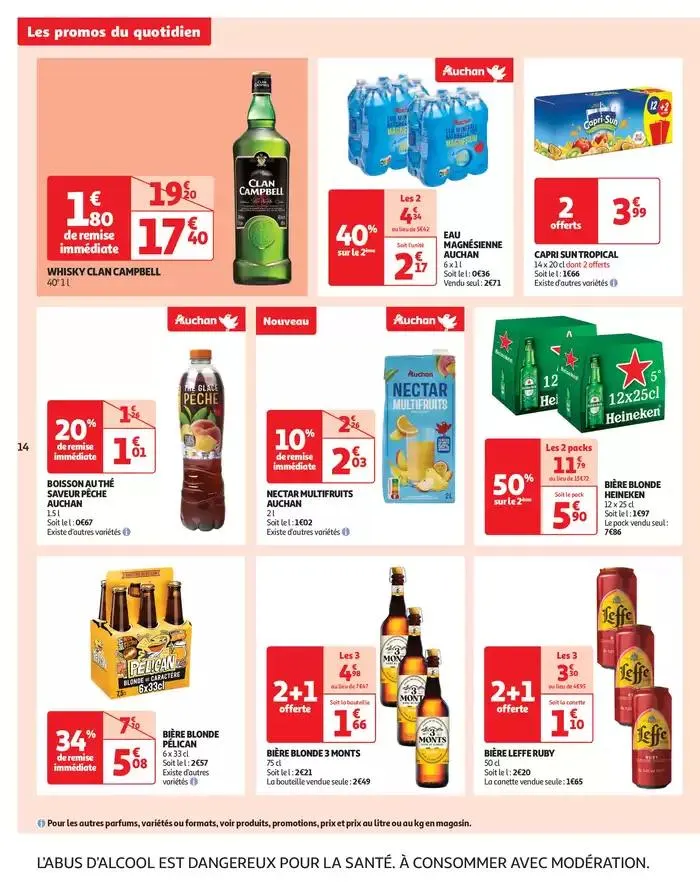 Les prix bas qui font du bien au quotidien du 1 avril au 6 avril 2025 - Catalogue page 14