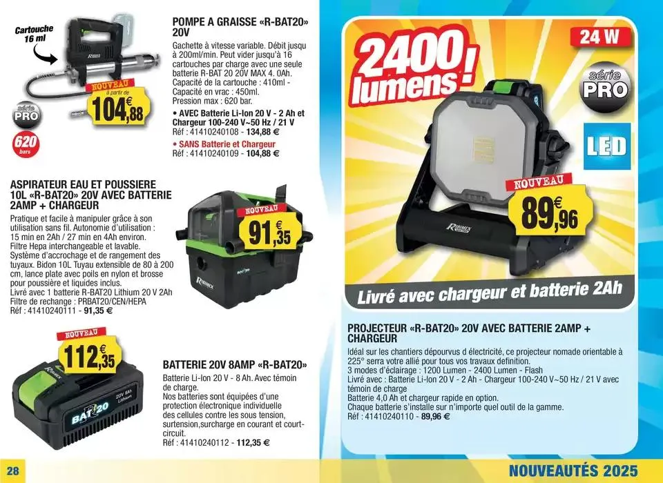 Spécial nouveautés 2025 du 25 février au 31 mai 2025 - Catalogue page 28