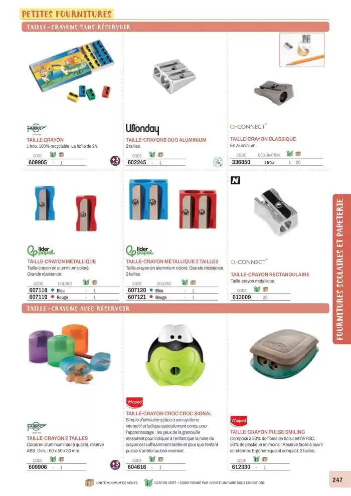 Nos Catalogues Thématiques du 1 janvier au 31 décembre 2025 - Catalogue page 249