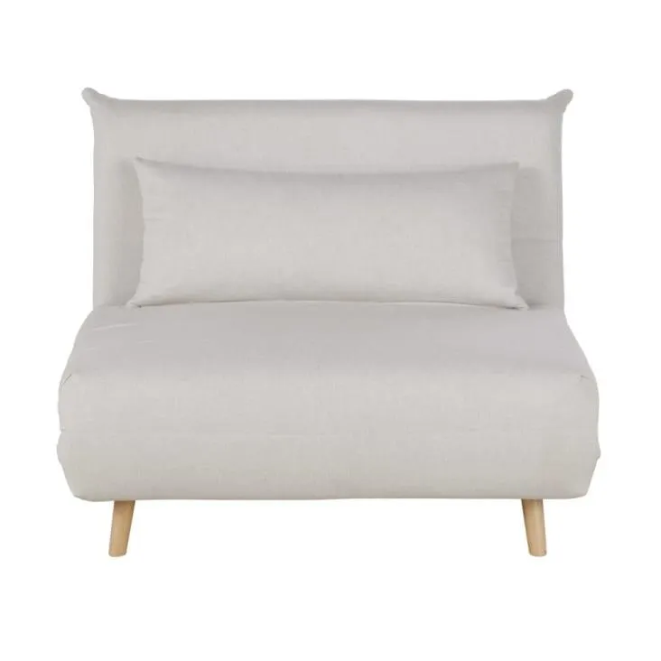 Sofá cama de 1 plaza beige