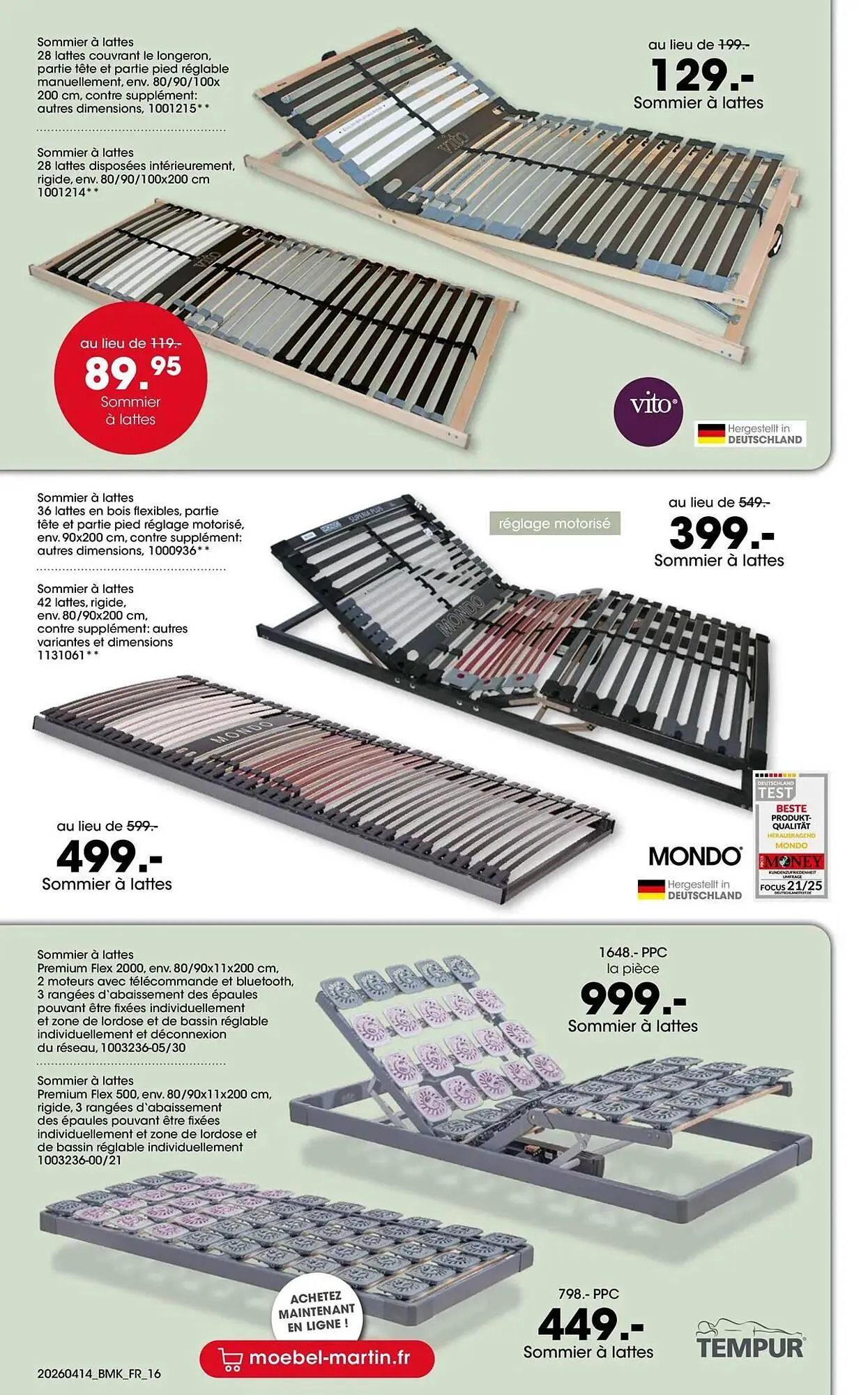 Catalogue Möbel Martin du 13 avril au 30 avril 2026 - Catalogue page 16