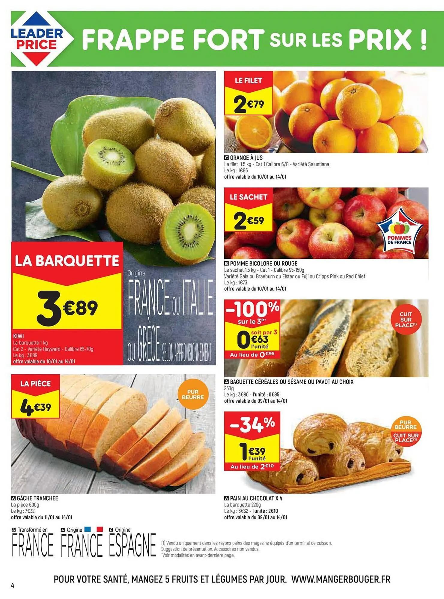 Catalogue Leader Price du 9 janvier au 21 janvier 2024 - Catalogue page 4