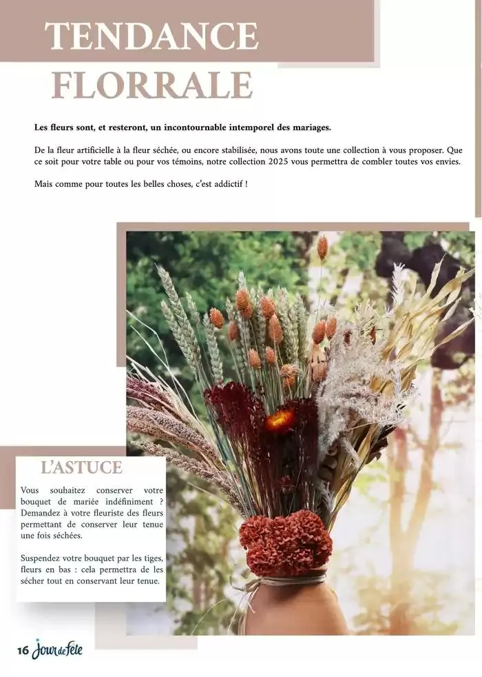 Magazine Mariage 2025 du 10 mars au 30 juin 2025 - Catalogue page 16