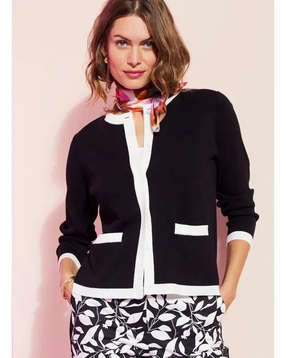 Cardigan-veste bicolore