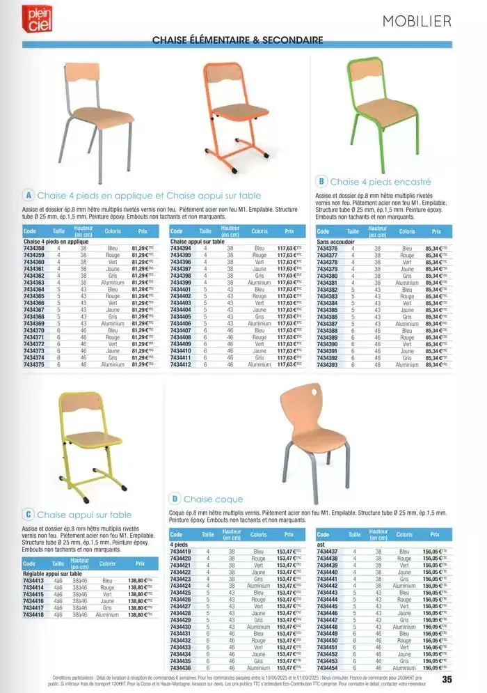 Écoles et loisirs 2025 du 1 janvier au 31 décembre 2025 - Catalogue page 35