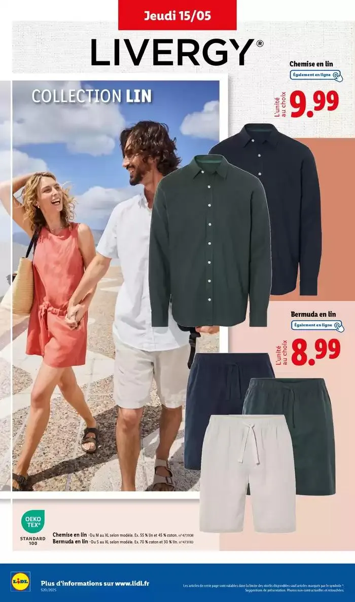 Profitez d'une large sélection de produits à prix réduits chez Lidl ! du 15 mai au 21 mai 2025 - Catalogue page 44