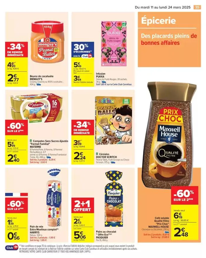 LES JOURS MEILLEURS AVEC LES PRODUITS CARREFOUR du 11 mars au 24 mars 2025 - Catalogue page 37