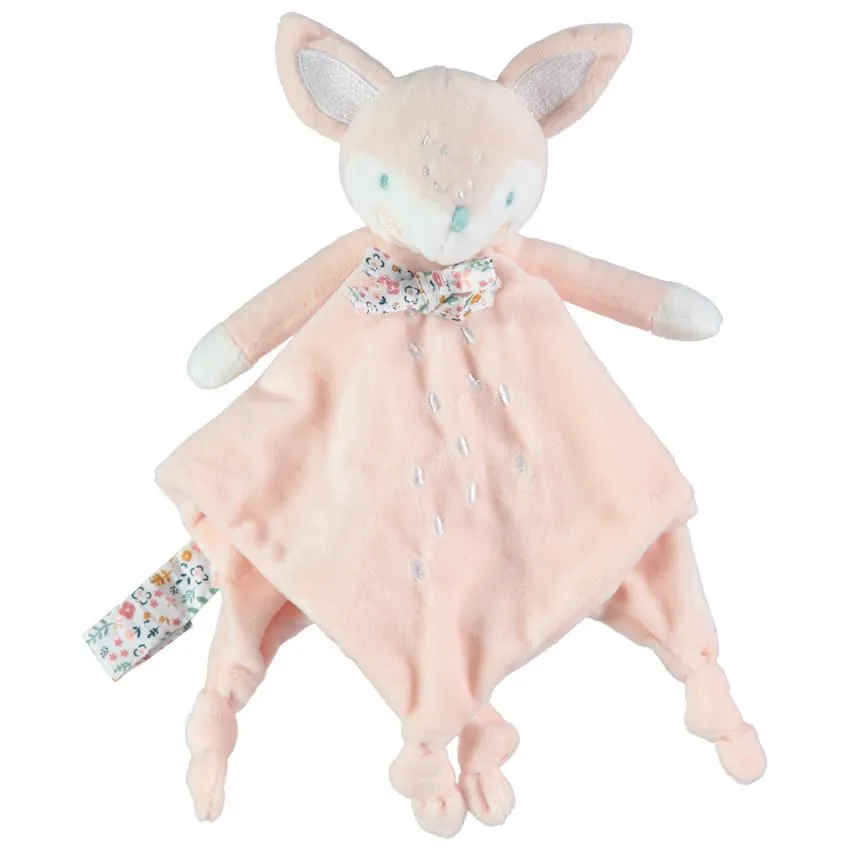 Doudou mouchoir renard en velours