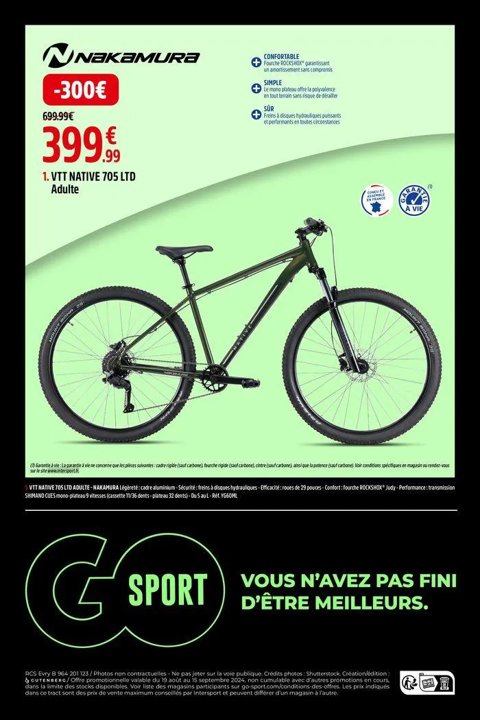 OBJECTIF MEILLEUR SUR LE TERRAIN du 19 août au 15 septembre 2024 - Catalogue page 32