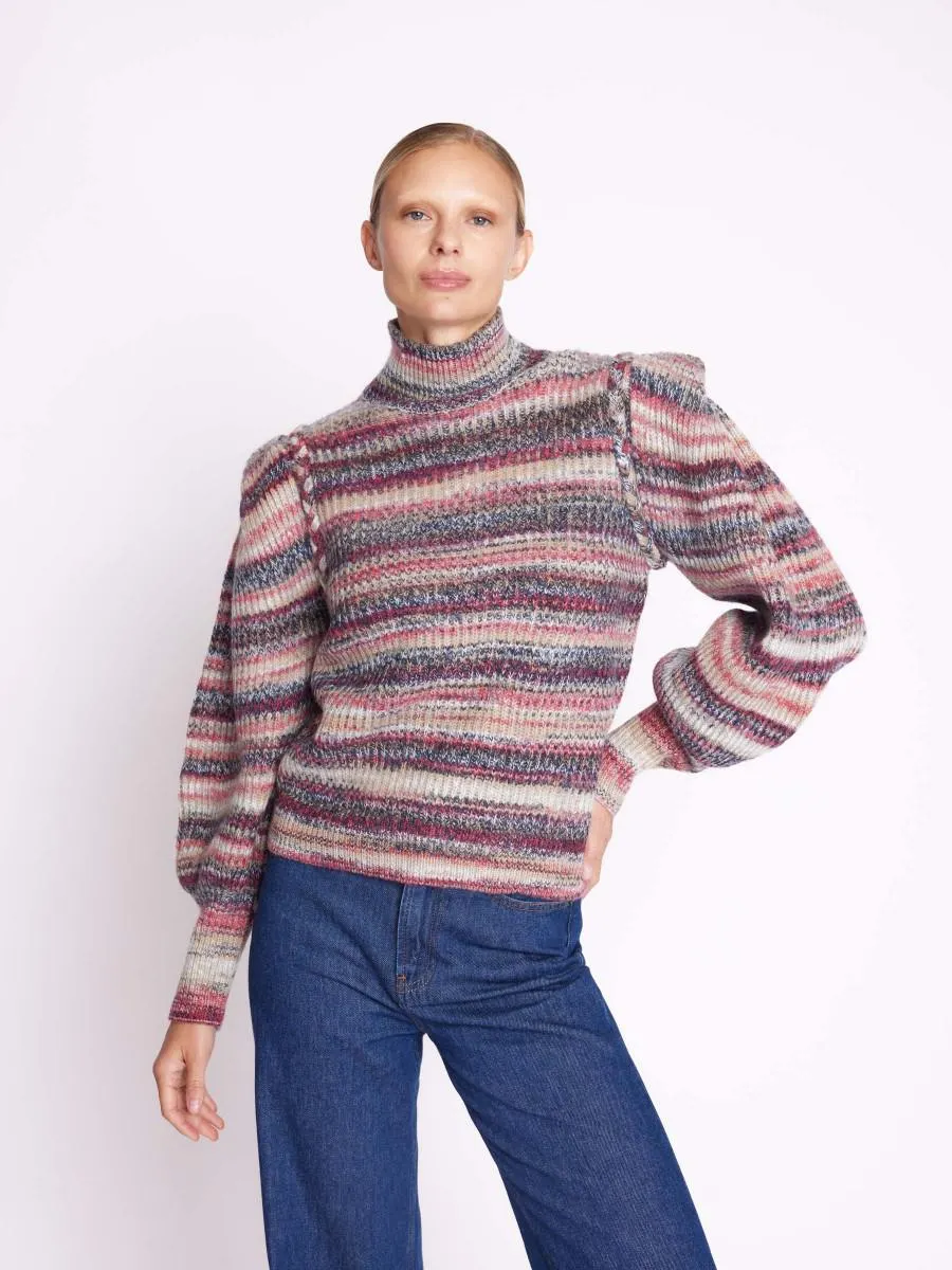 ANDREA | Pull en maille manches bouffantes