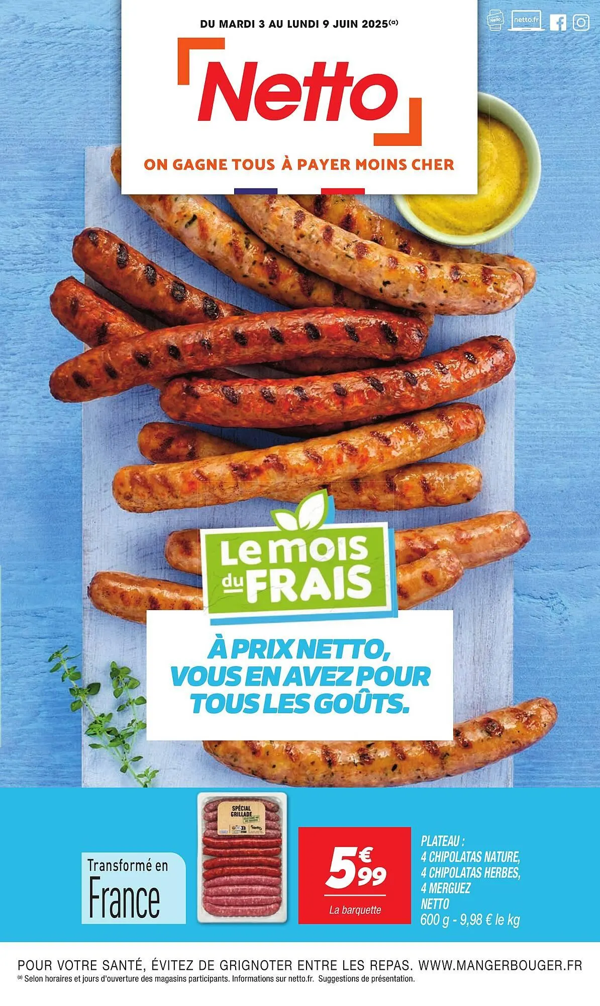 Catalogue Netto du 3 juin au 9 juin 2025 - Catalogue page 1