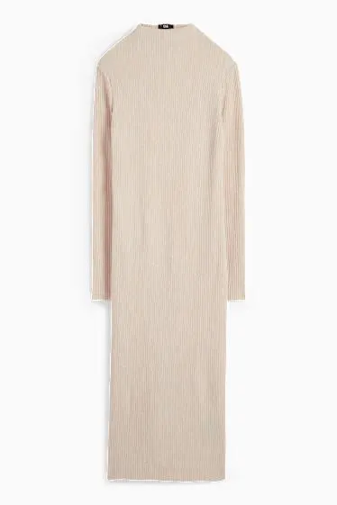 Knitted dress - ribbed