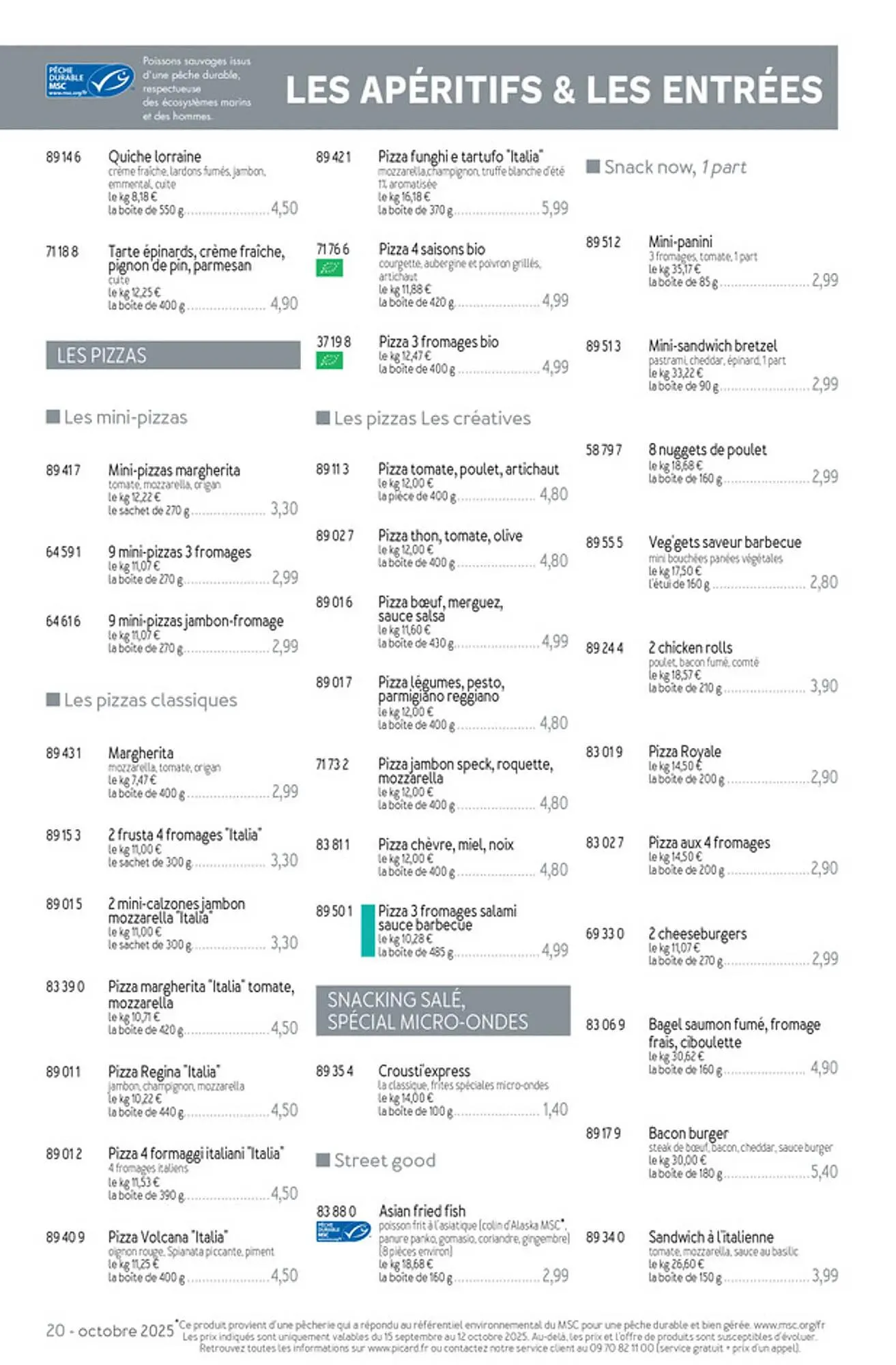 Catalogue Picard du 15 septembre au 16 novembre 2025 - Catalogue page 20