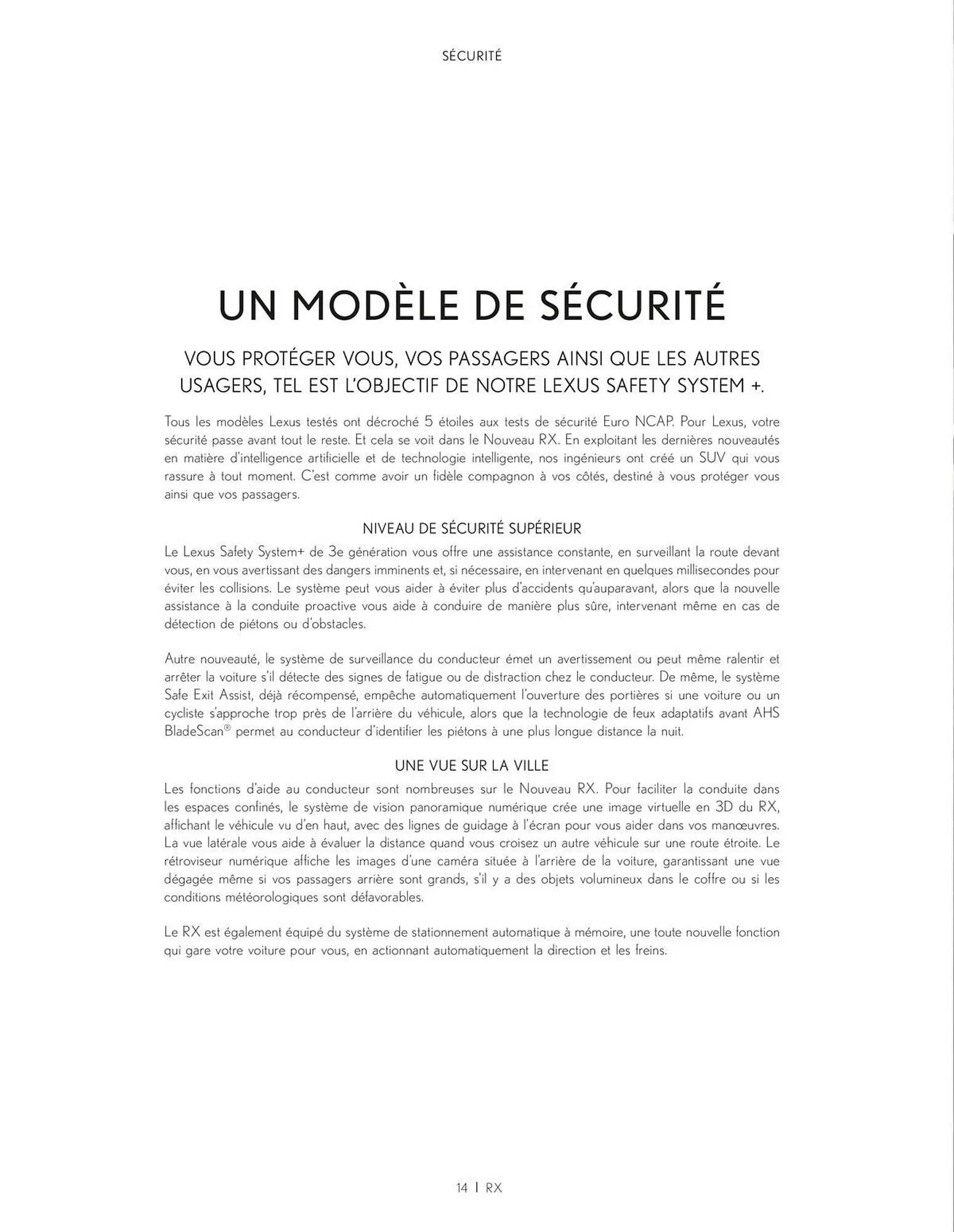Catalogue Lexus du 21 décembre au 31 mars 2024 - Catalogue page 14