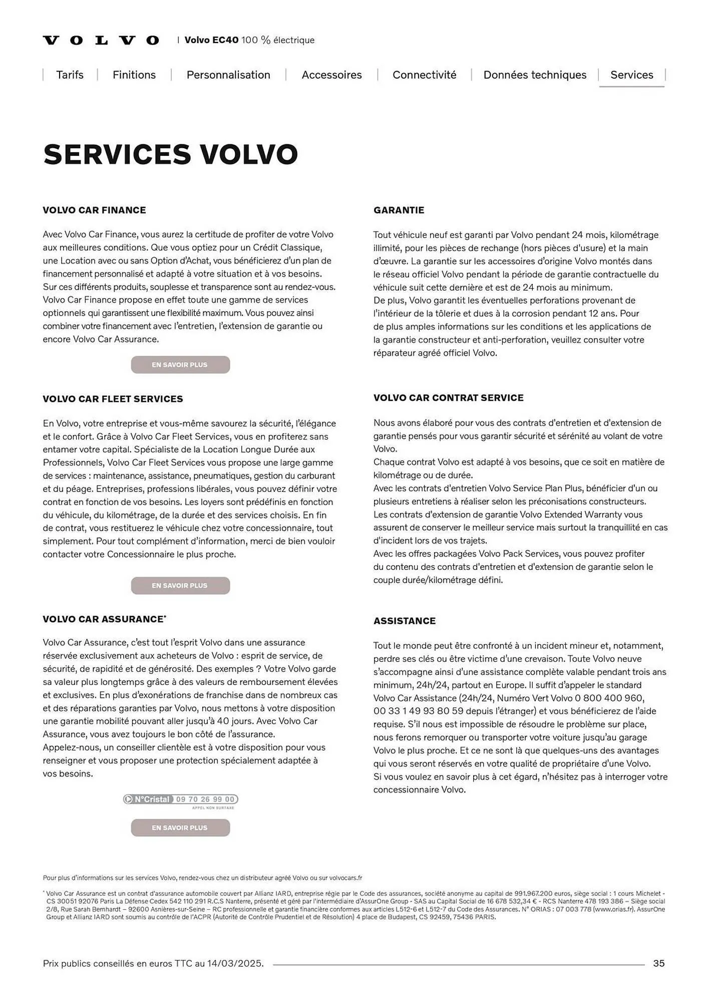 Catalogue VOLVO du 7 janvier au 31 janvier 2027 - Catalogue page 35