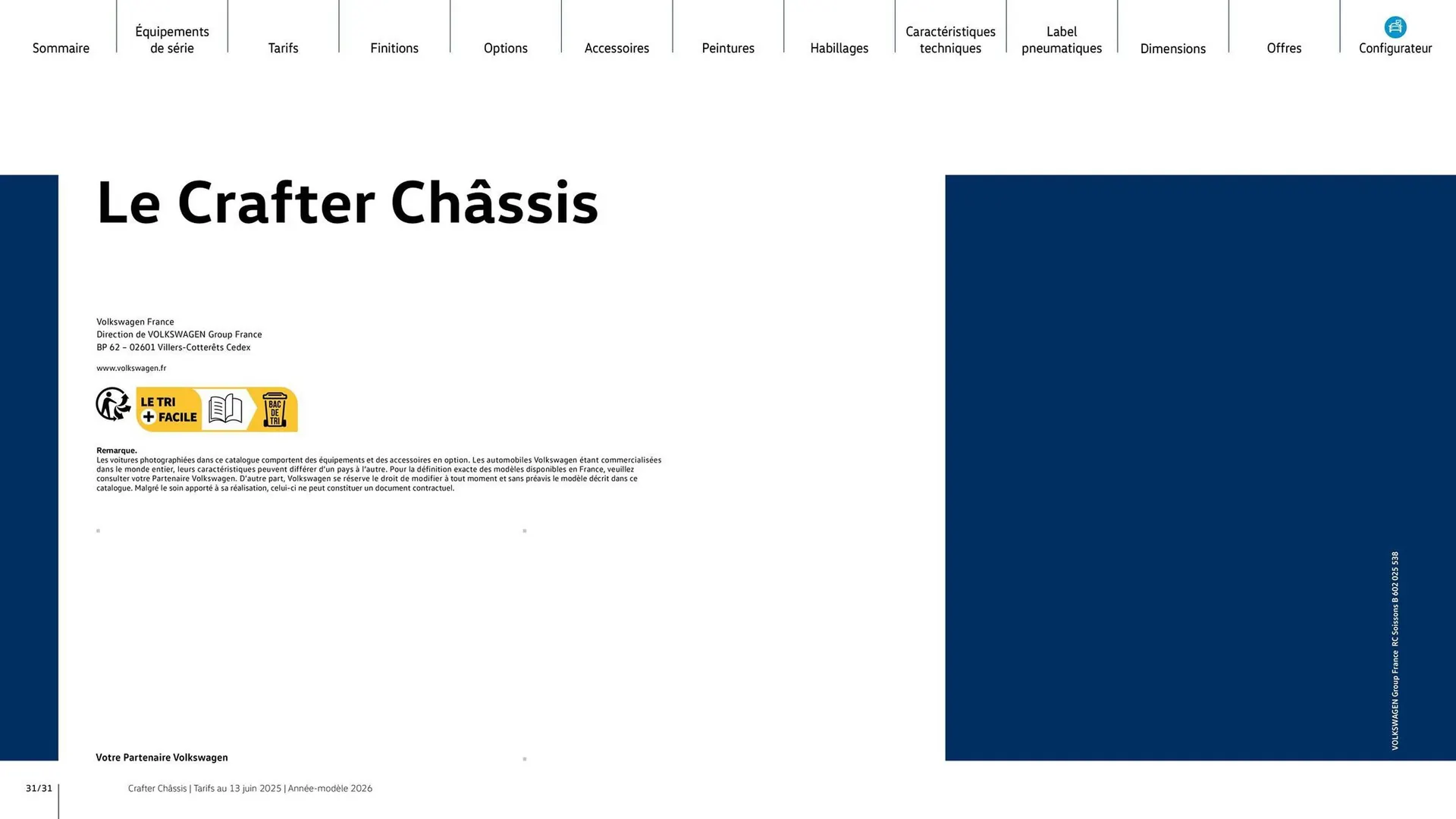 Catalogue Volkswagen du 7 août au 31 mars 2026 - Catalogue page 31