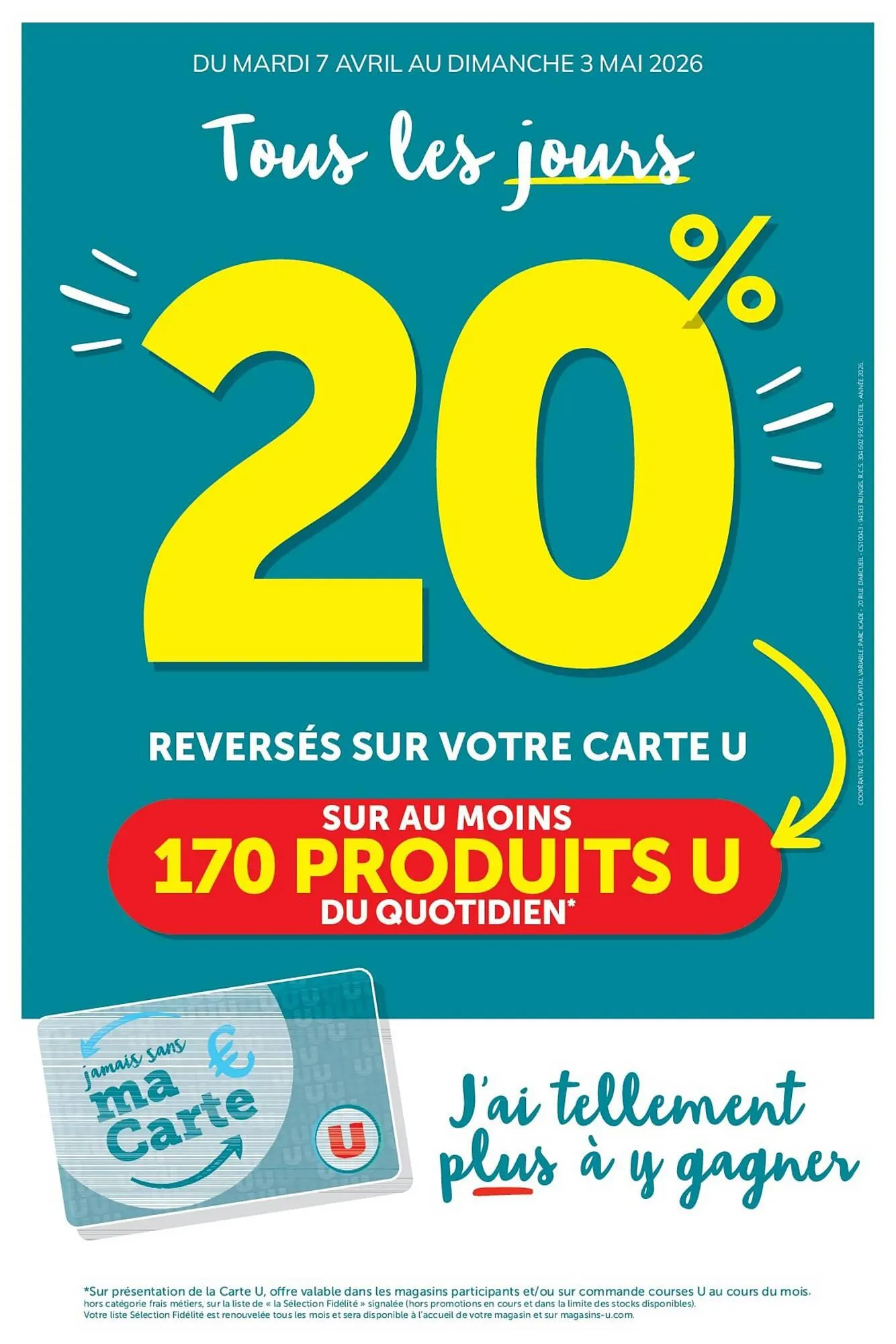 Catalogue Super U du 7 avril au 3 mai 2026 - Catalogue page 1