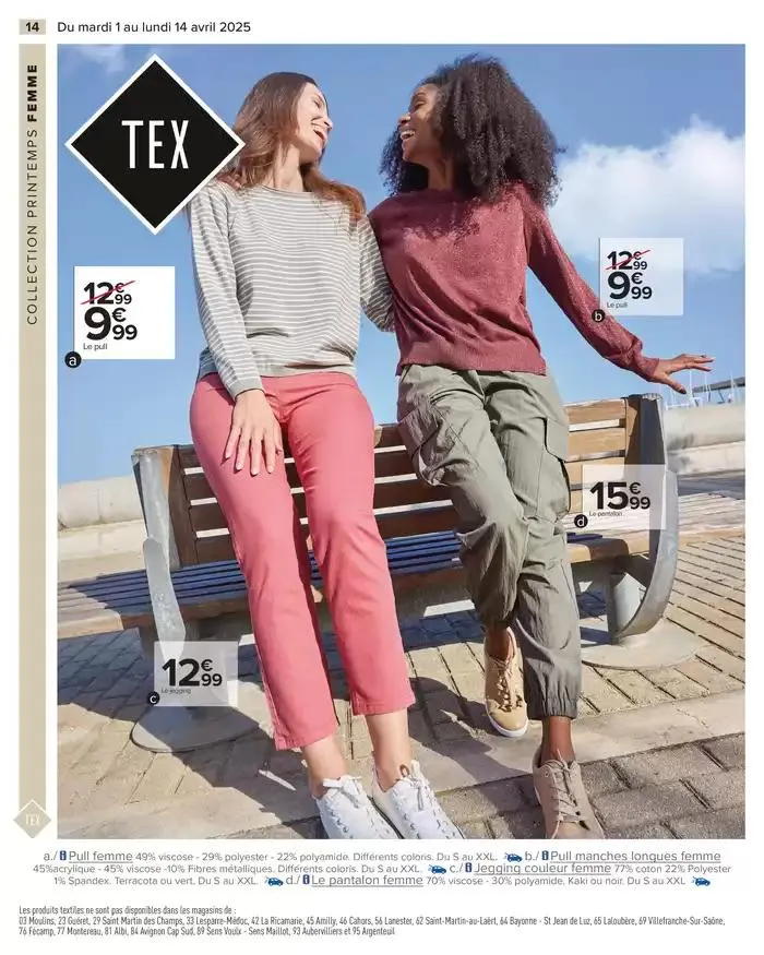 TEXTILE SPÉCIAL PRINTEMPS 2 du 1 avril au 14 avril 2025 - Catalogue page 16