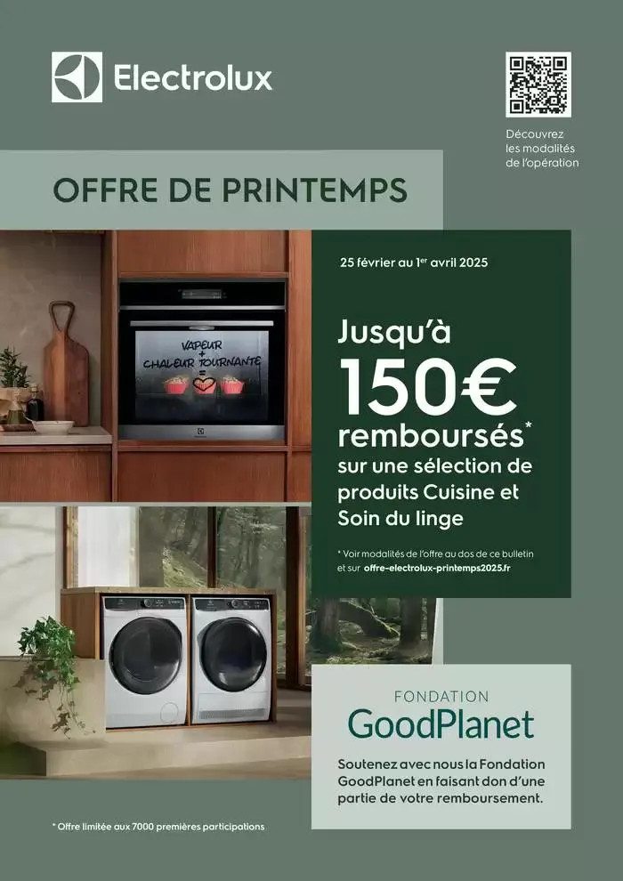 Jusqu'à 150€ remboursés du 25 février au 1 avril 2025 - Catalogue page 1