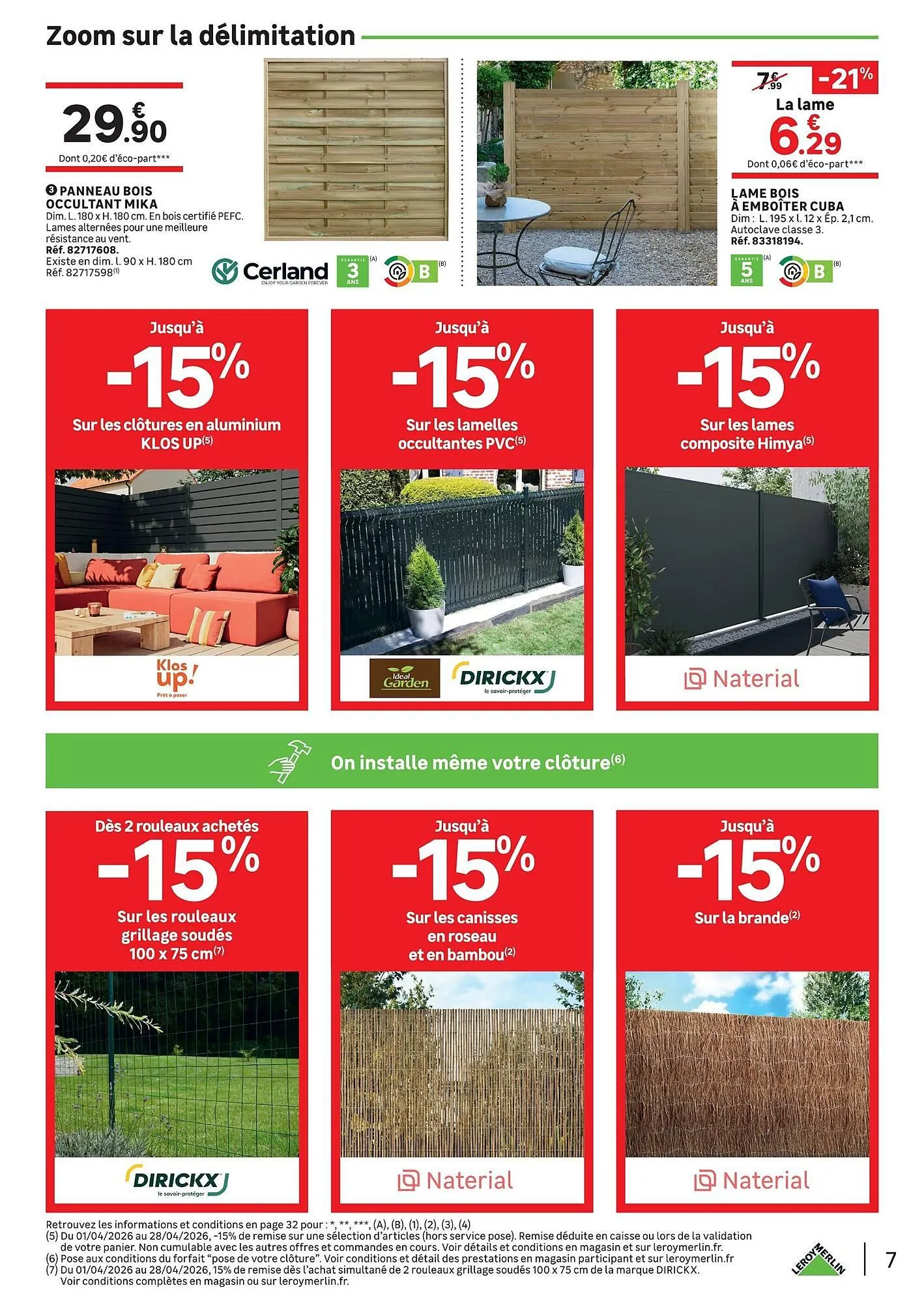 Catalogue Leroy Merlin du 1 avril au 28 avril 2026 - Catalogue page 7