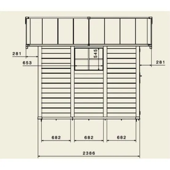 Abri Jardin Résine Sherwood - GROSFILLEX
