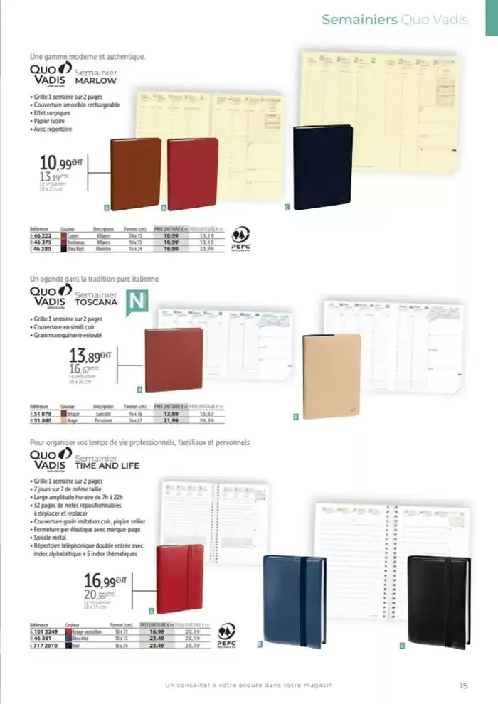 Catalogue agendas de bureau 2024-2025 du 8 octobre au 31 décembre 2025 - Catalogue page 6