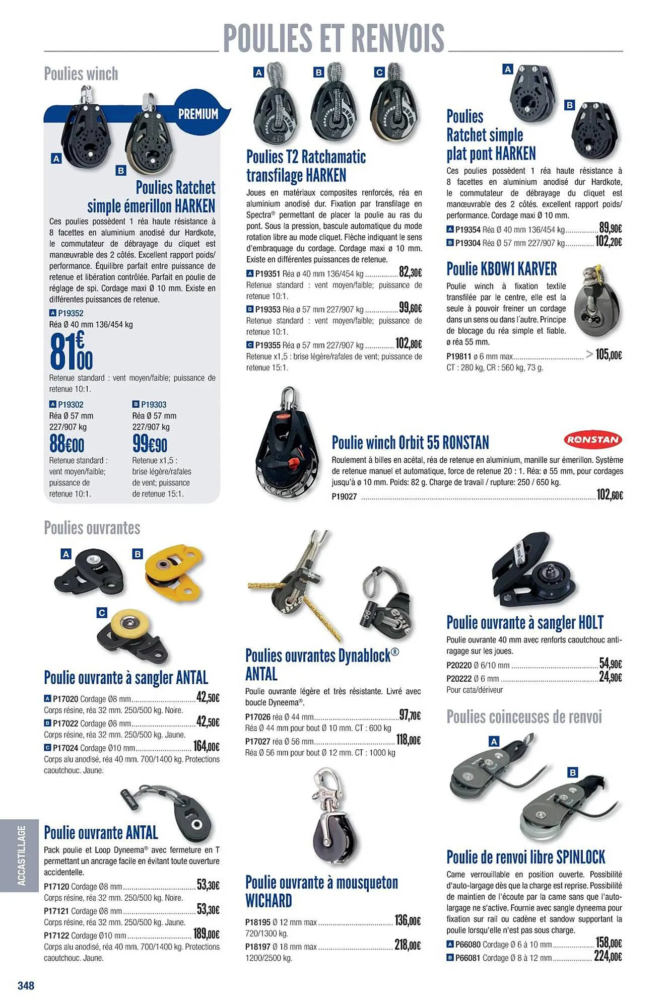 Catalogue Accastillage Diffusion du 1 mars au 31 décembre 2023 - Catalogue page 350
