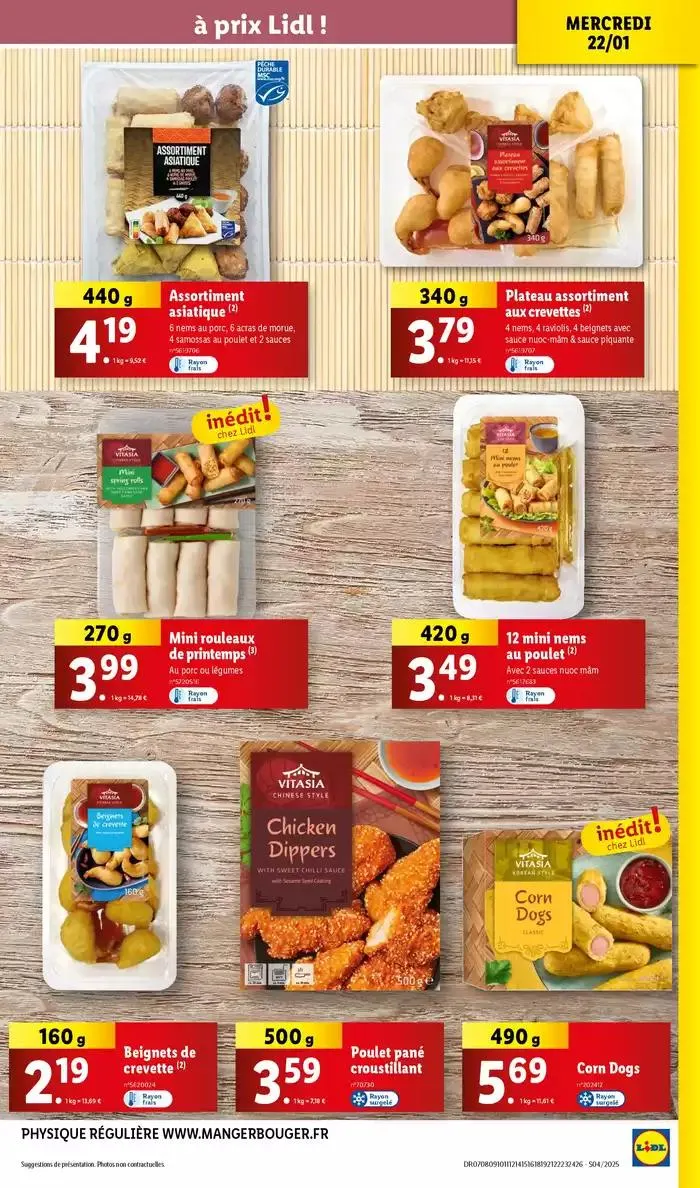 Lidl vous invite à un voyage culinaire en Asie avec leur gamme Vitasia! du 22 janvier au 28 janvier 2025 - Catalogue page 17