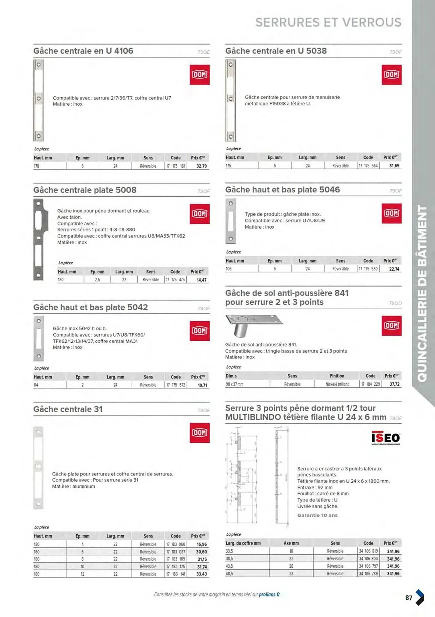 Catalogue Prolians du 11 mars au 31 décembre 2025 - Catalogue page 89