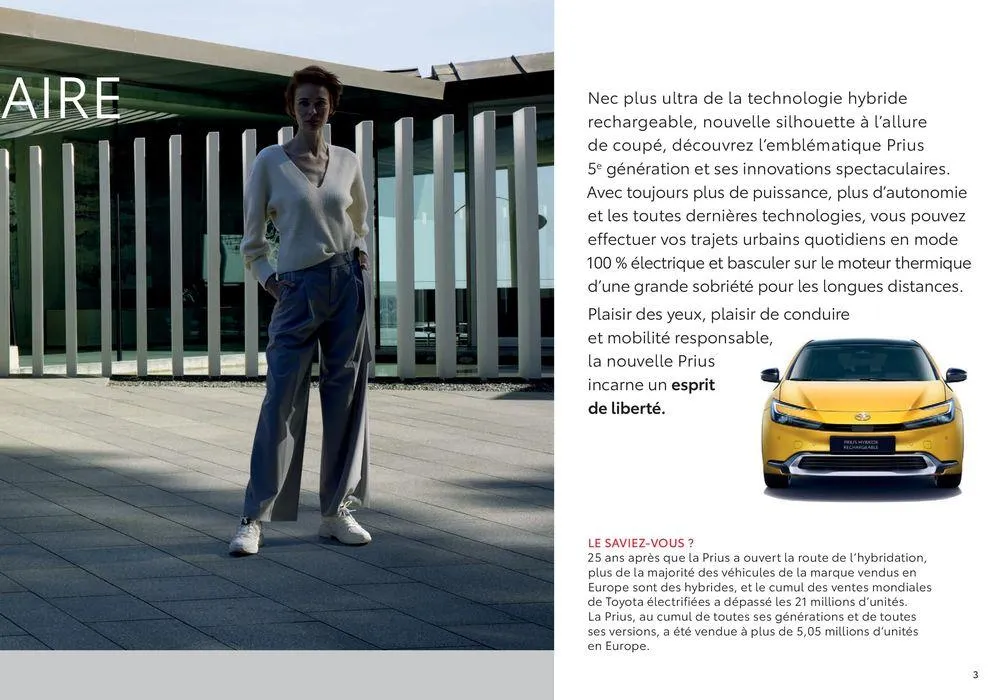 Toyota Prius Hybride Rechargeable du 13 septembre au 13 septembre 2025 - Catalogue page 3