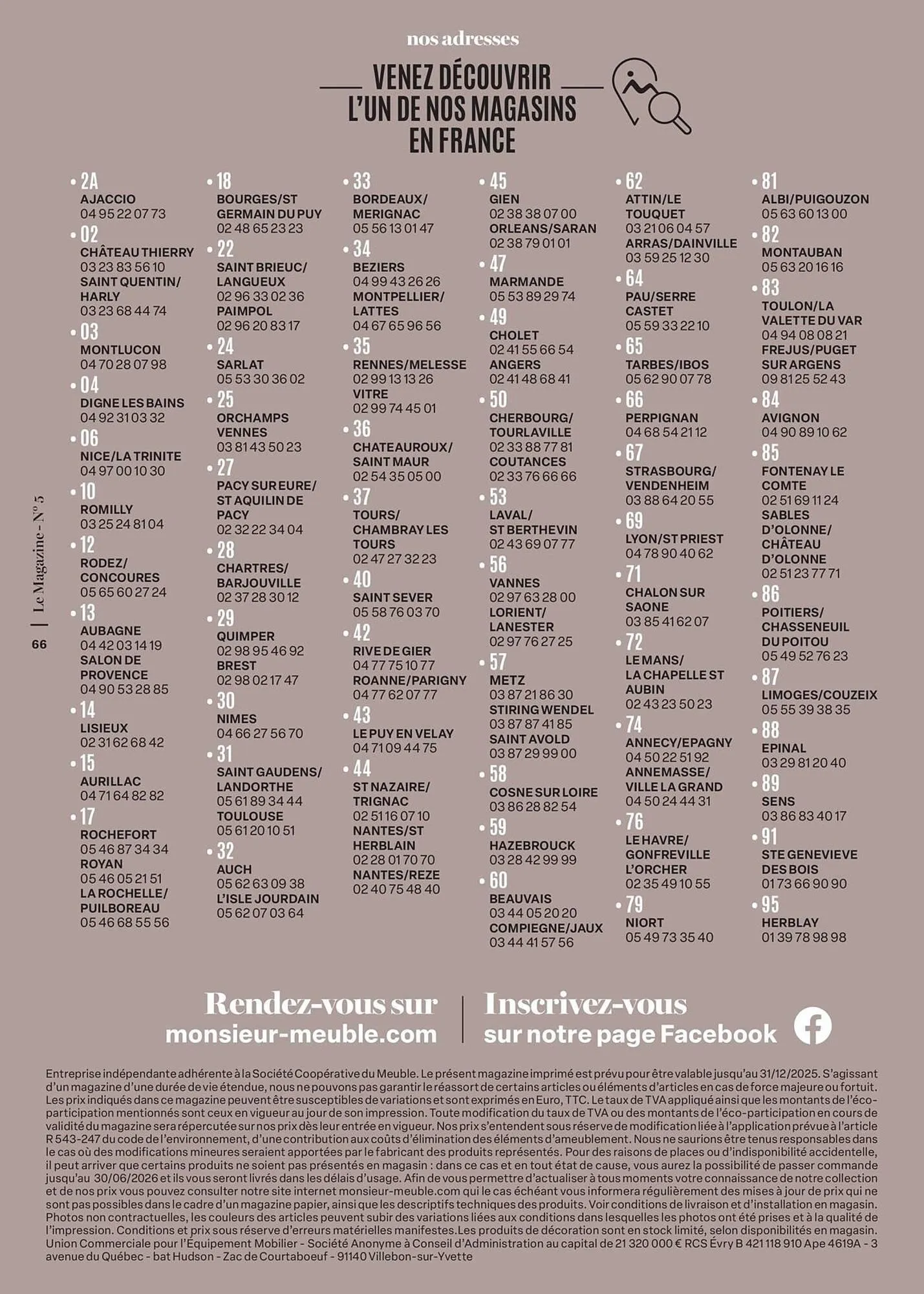 Catalogue monsieur meuble du 16 septembre au 31 mai 2026 - Catalogue page 66