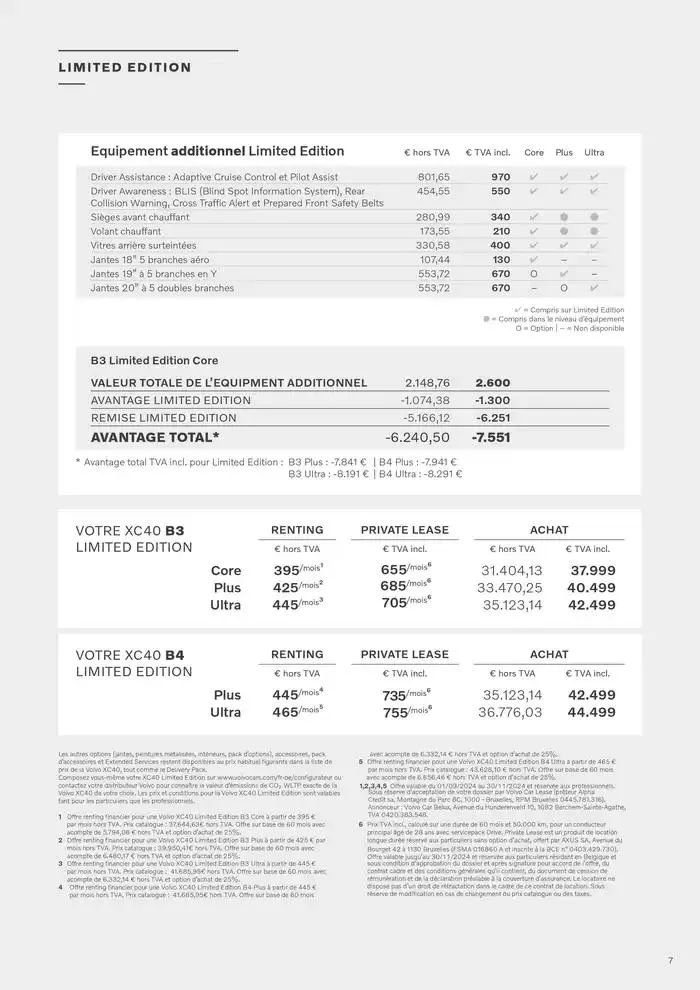 VOLVO XC40 B3/B4 du 7 janvier au 31 décembre 2025 - Catalogue page 7