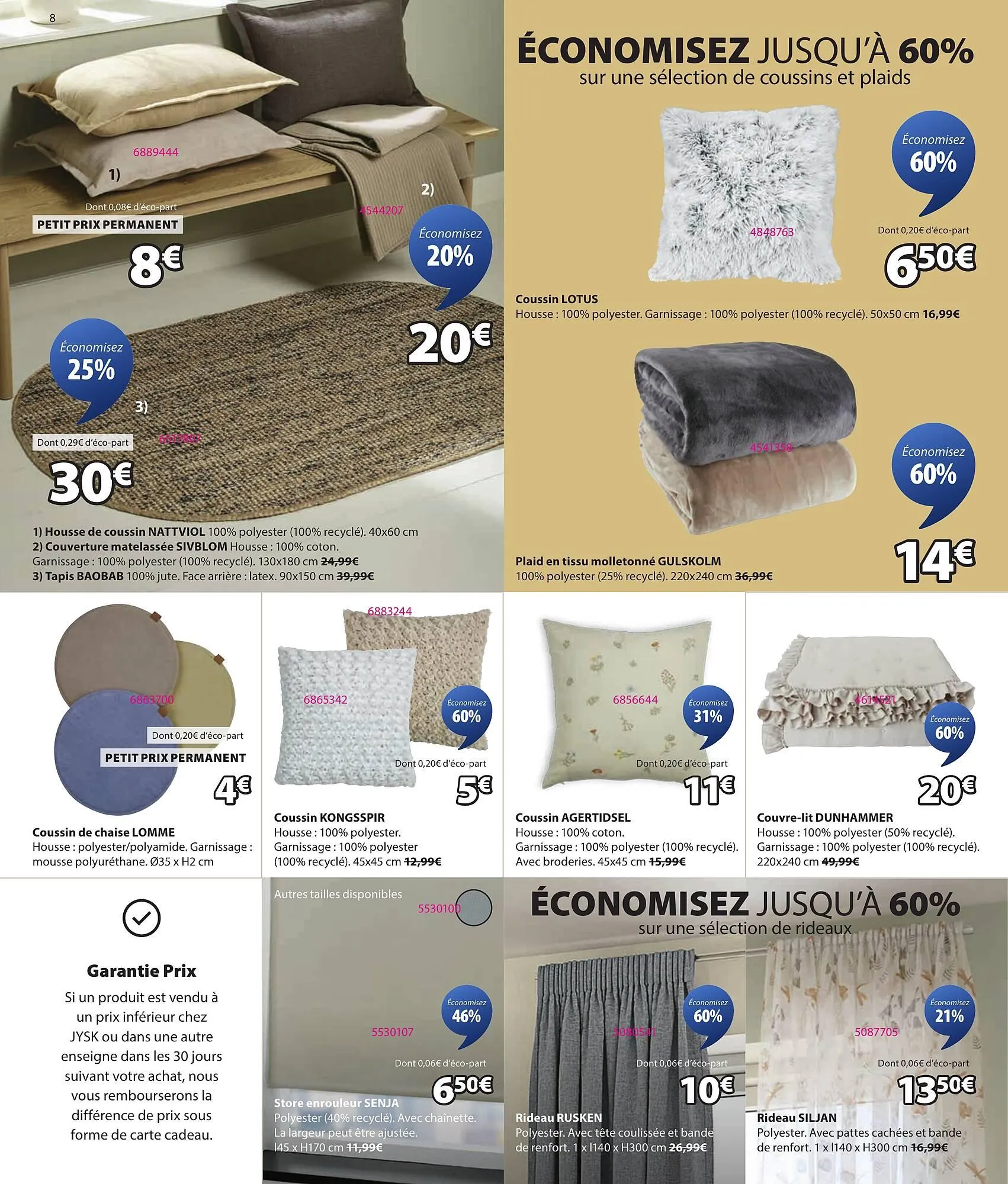 Catalogue JYSK du 27 janvier au 3 février 2026 - Catalogue page 8