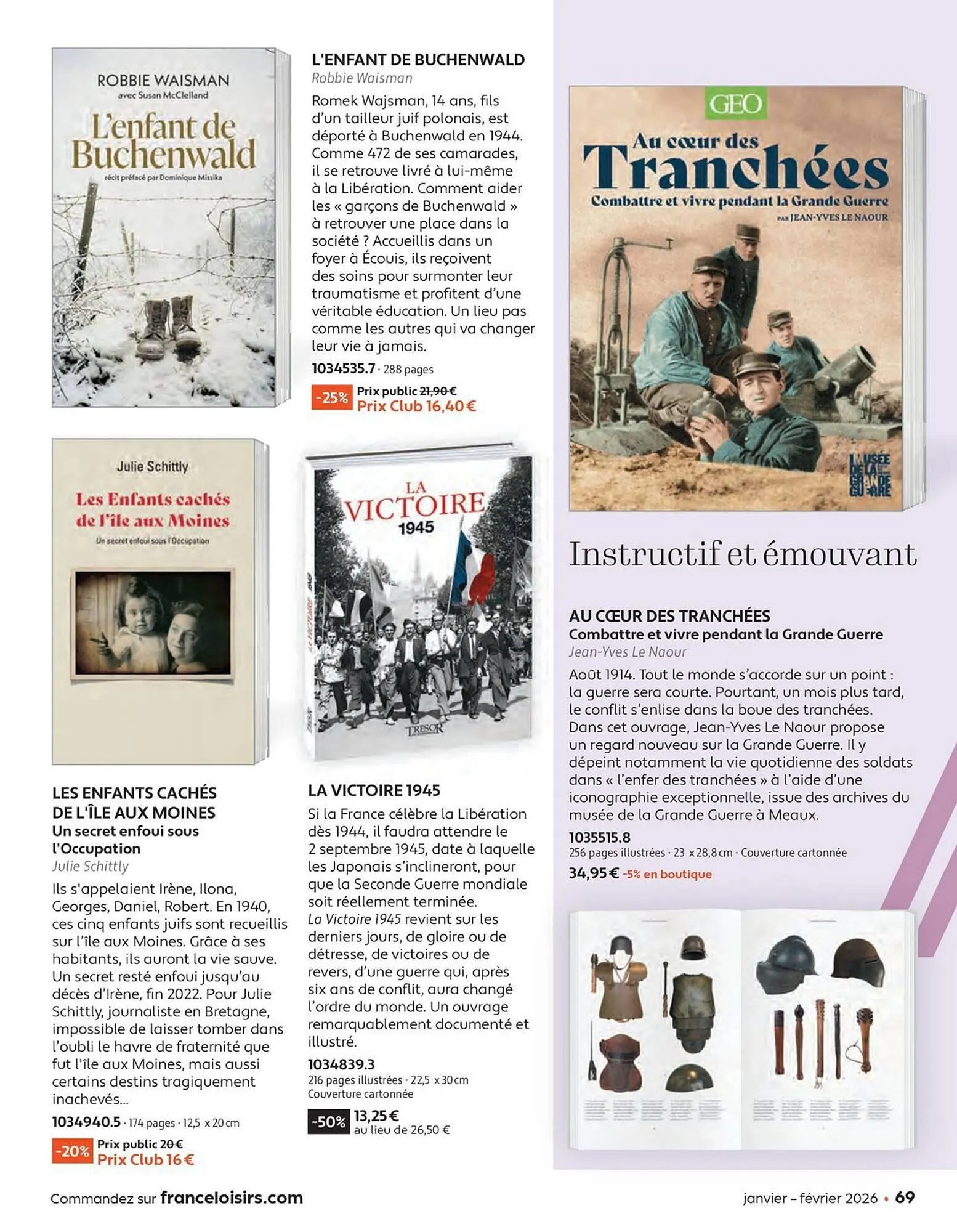 Catalogue France Loisirs du 1 janvier au 28 février 2026 - Catalogue page 69