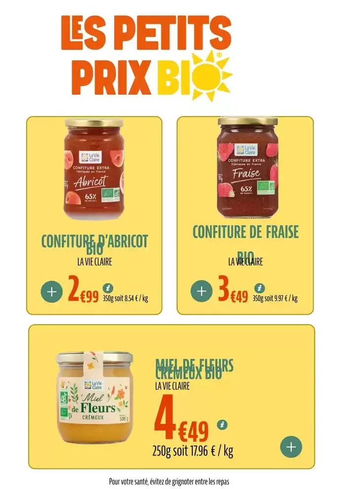 LES PETITS PRIX BIO du 11 mars au 31 décembre 2025 - Catalogue page 42